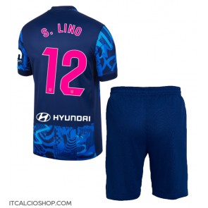 Atletico Madrid Samuel Lino #12 Terza Maglia Bambino 2024-25 Manica Corta (+ Pantaloni corti)